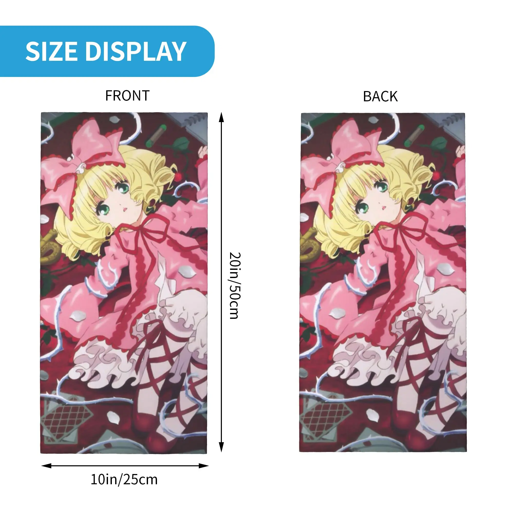 Romantic Anime Rozen Maiden Wantage Bandana Neck Cover Printed Mask Scarf Cycling Scarf Outdoor Sports Unisex Adult All Season