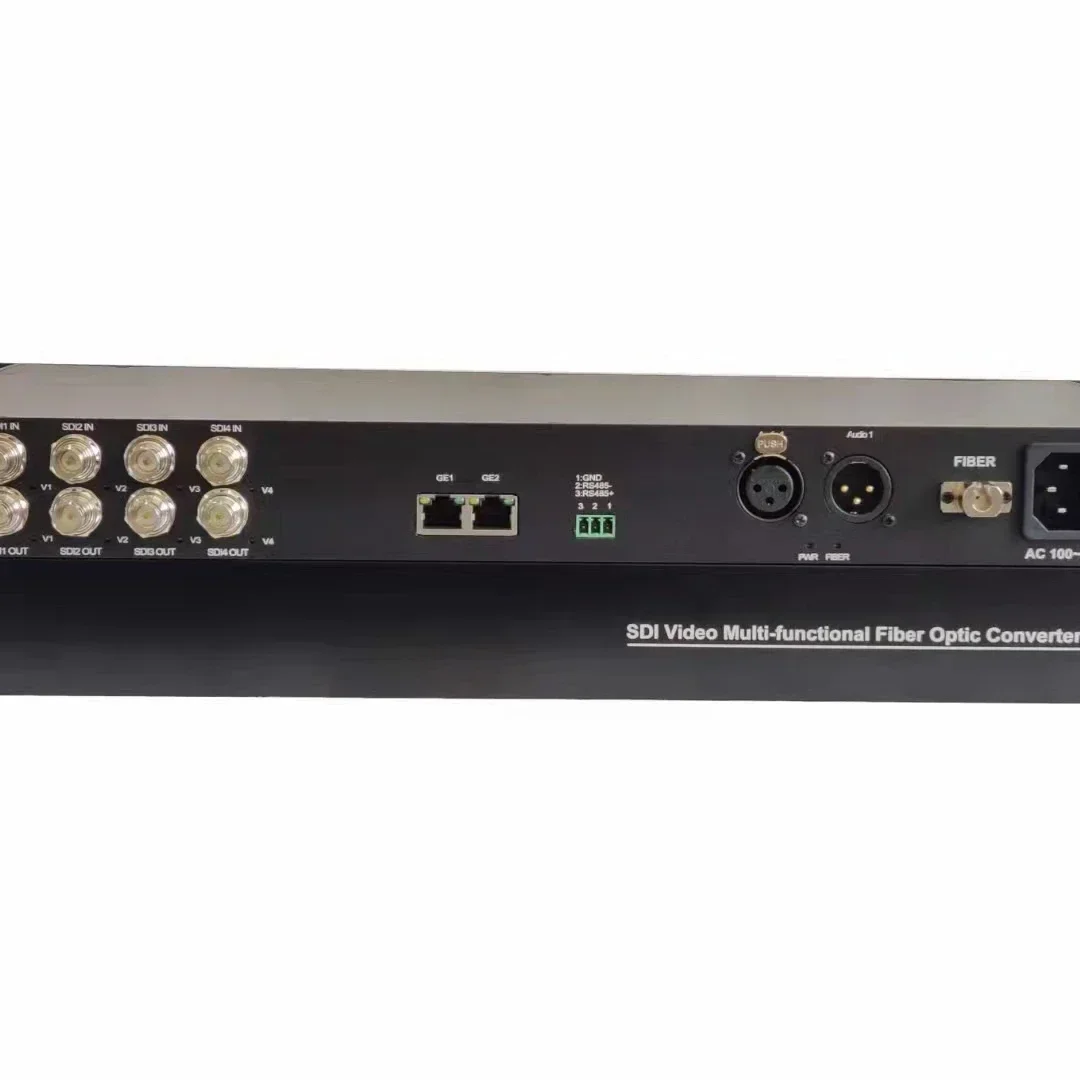 Auf Lager Neuer 8-Kanal 3G HD-SDI über Glasfaser-Extender (Sender/Empfänger) MIT Ethernet- und XLR-Funktion