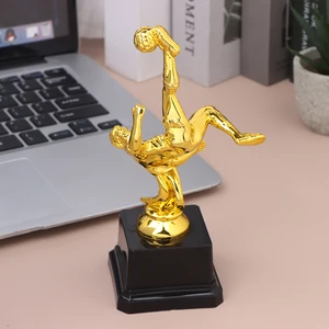 Plastik Trophäe Trophäe für Kinder, Gewinner des Wettbewerbs, Mini -Fußball -Trophäe, Spielzeugpartygeschenk, Souvenir 8 Hauptverkäufe Trofeu Fußballmeisterschaft - №3