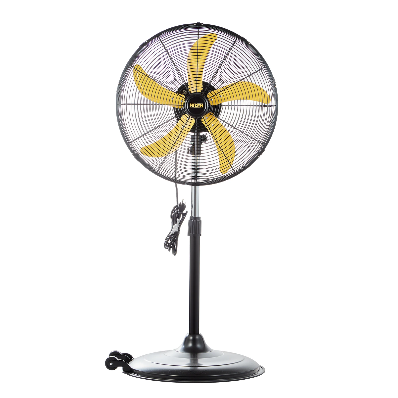 HiCFM 5000 CFM 20 بوصة مروحة متأرجحة بقاعدة عالية السرعة للمرآب، التجارية، الصناعية - قائمة سلامة UL