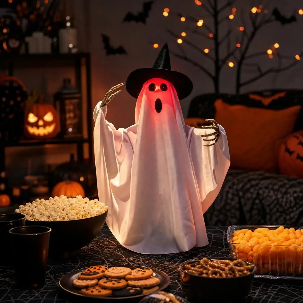 Reusable Halloween Decoration Halloween Ghost Decoration Voice Control Skeleton Spooky Haunted House Outdoor Decor for Halloween