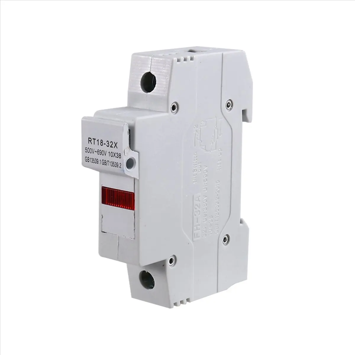 NEW DT85-RT18-32X AC 380V 32A 1 Pole 10x38mm DIN Rail Mount Fuse Holder Base