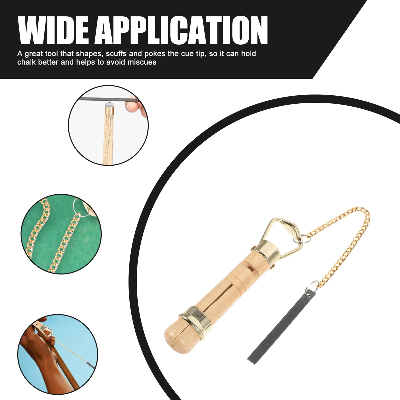 

Pool Cue Tip Shaper Wood Trimmer Burnisher Repair Tool Billiard Cue Fixator Portable Snooker Accessories Durable Rust Resistant