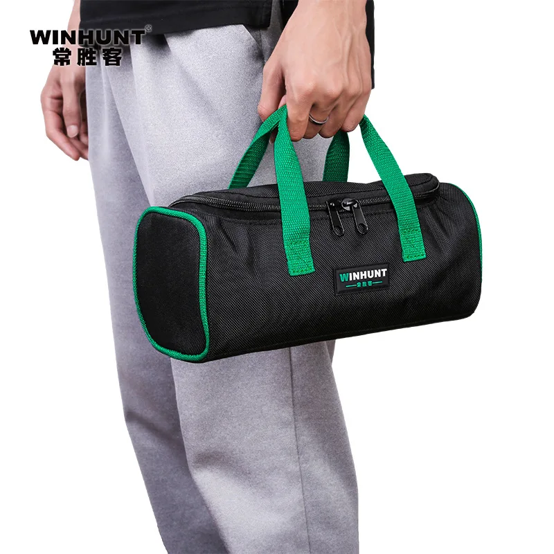 WIINHUNT Electrician Tool Bag Heavy Duty Thick Portable Hand Carry Storage Organizer Compact Square Repair Tool Bag Kit for Home
