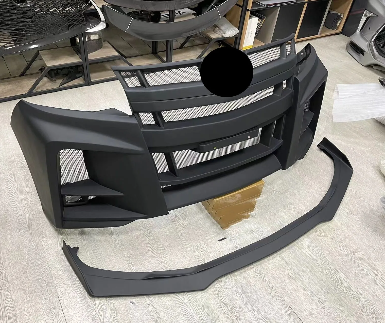 Unpainted Car Front Bumper Grille Mask Front Lip Assembly For Toyota Alphard Modified New Style Auto Accessories