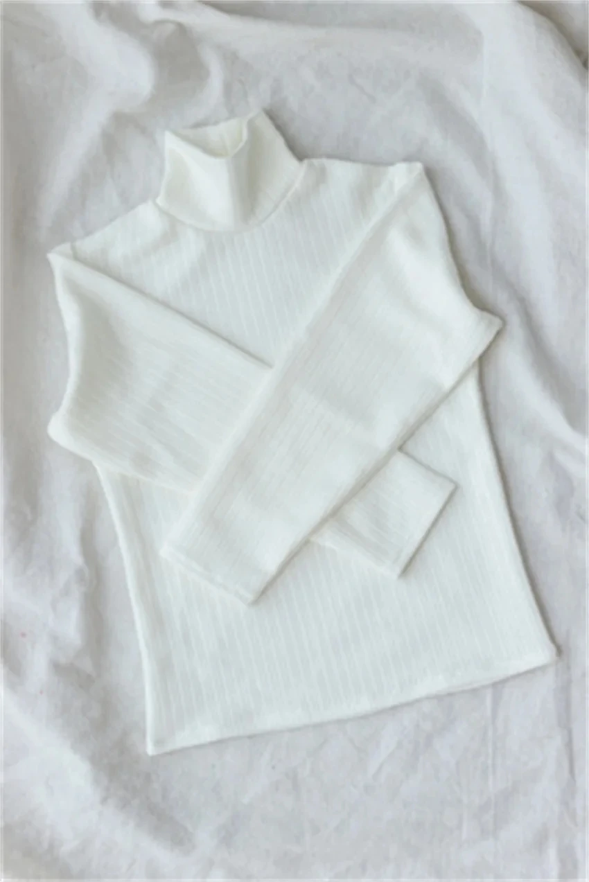 BJDドール服 1/3 1/4 ID75 おもちゃ 男の子 女の子 ハイネック ソフトベースシャツ グレー レッド ブラック インナーTシャツ デイリードールアクセサリー