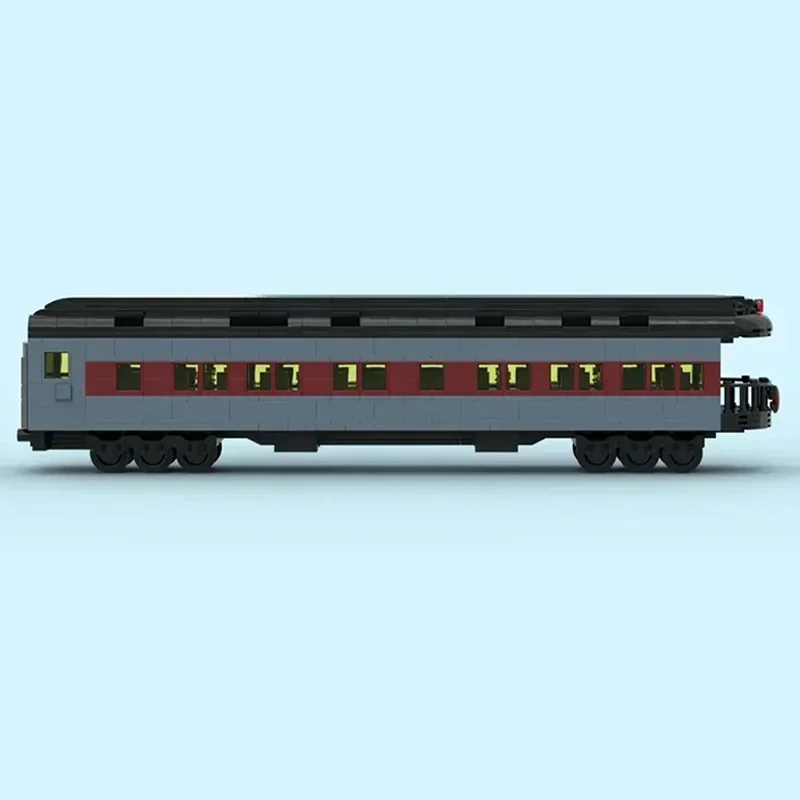 Moc-bloques de construcción de modelo de coche de ciudad, bloques modulares de tecnología de tren Polar Express, juguetes de Navidad, conjuntos de ensamblaje DIY