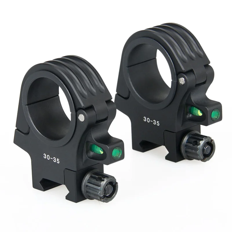 Canis 30mm or 35mm Tube Scope Mount For 21.2mm Rail Picatinny With Bubble Level is Quickly Detached PP24-0158