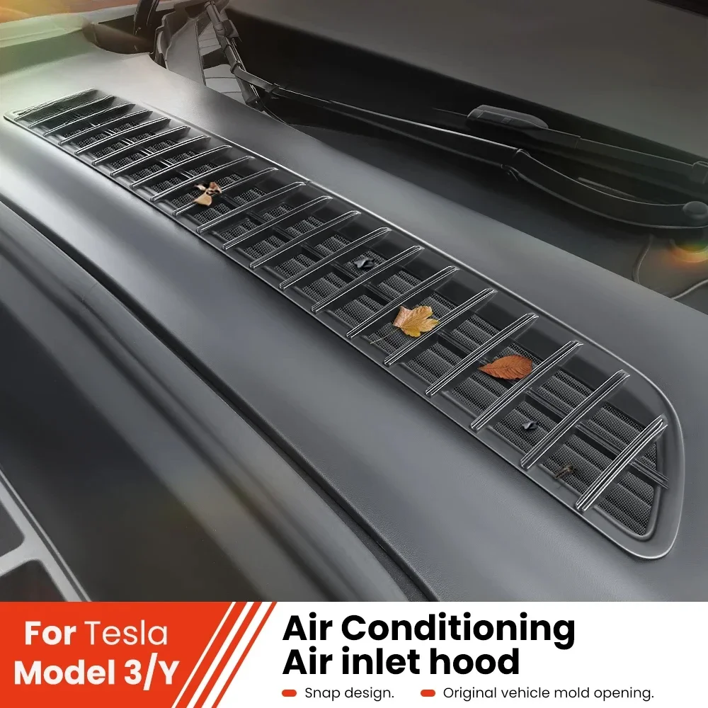 

Air Inlet Protective Cover For Tesla Model Y 2024 Highland Model 3 Anti-insect Anti-fouling Front Air-Conditioning Cover