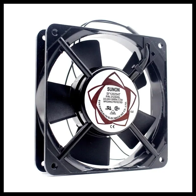 For SUNON SF12025AT Axial Fan 220V AC Silent Bearing P/N 2122HSL