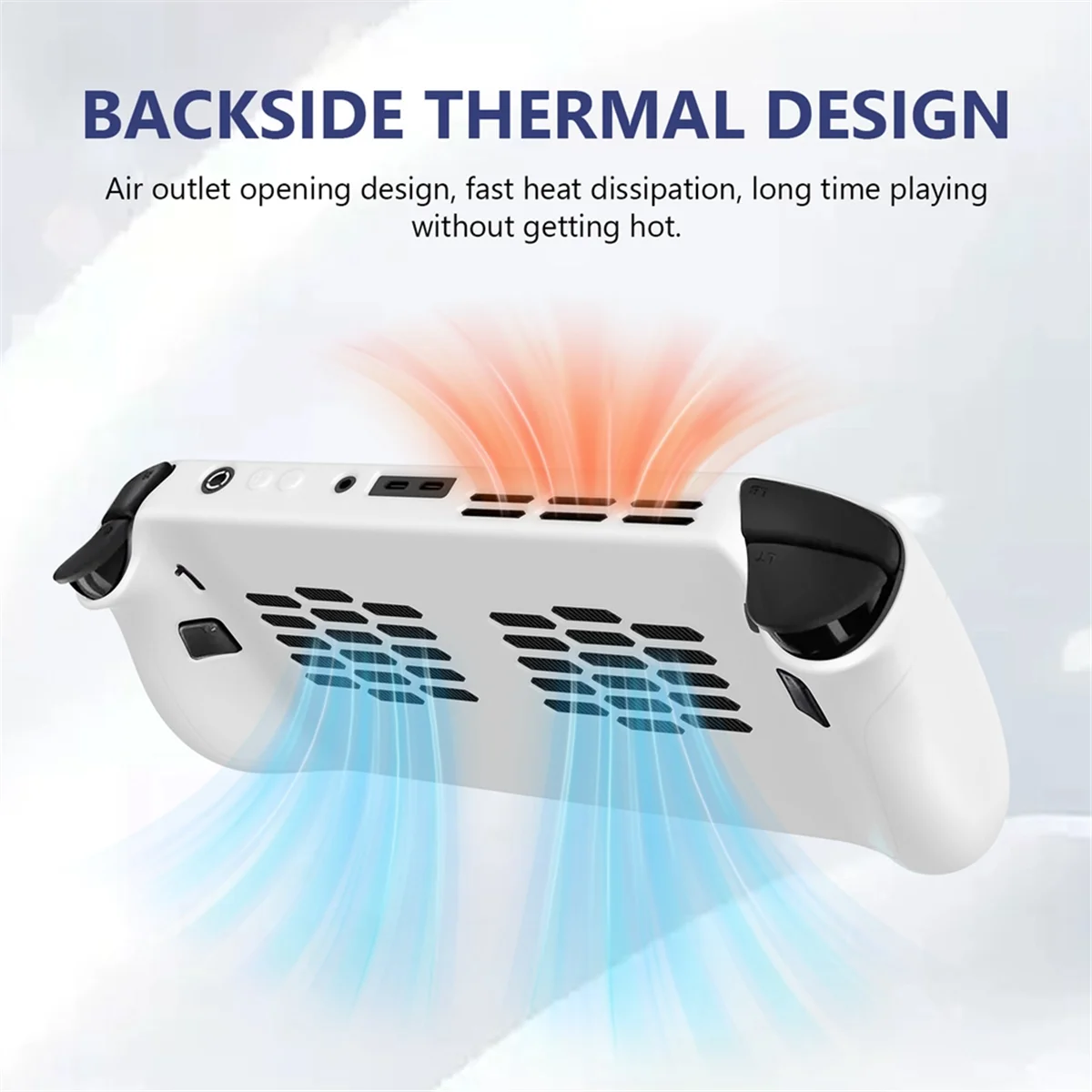 Y34A siliconen beschermhoes voor Legion Go S Shield schokabsorberende hoes Shell Cover voor Legion Go S gameconsole zwart