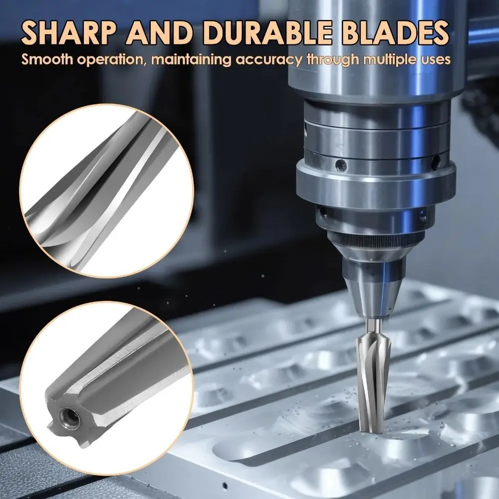 シャープテーパーリーマー保護ボックス耐久性のあるリーマードリル耐摩耗性高硬度 7 度ボールジョイントテーパーリーマー DIY