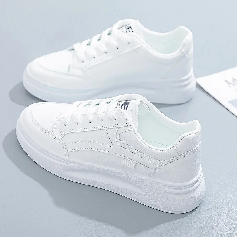 Women's Shoes Summer Thick Sole White Spring Autumn Breathable Platform Tennis Woman Trend Round Head Female Casual Sneaker2026
