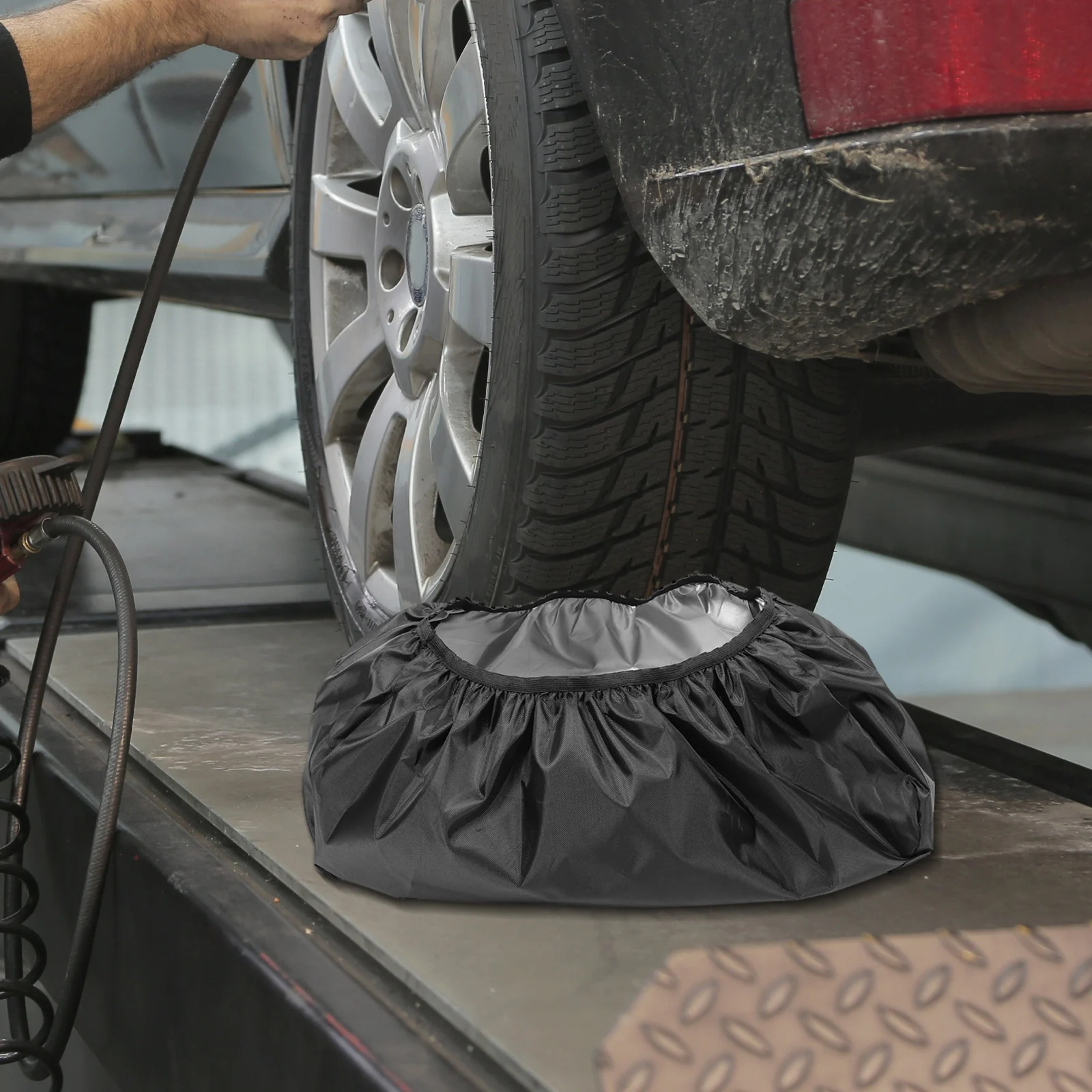 Heavy Duty Winch Cover 21.5x7.5x9.5in Waterproof Dustproof ATV Winch Covers Offroad Accessories Towing