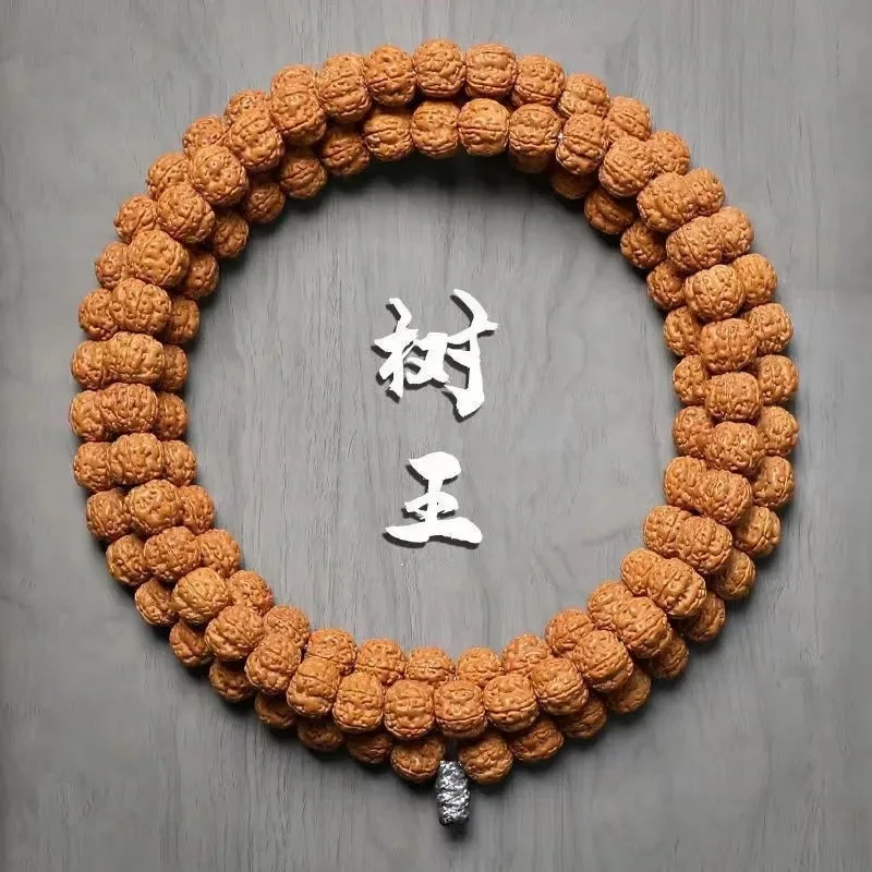 

Authentic Little King Pipal Seeds Bracelet 108 Honeycomb Seed Quincuncial Piles Tree God Buddha Beads Rosary