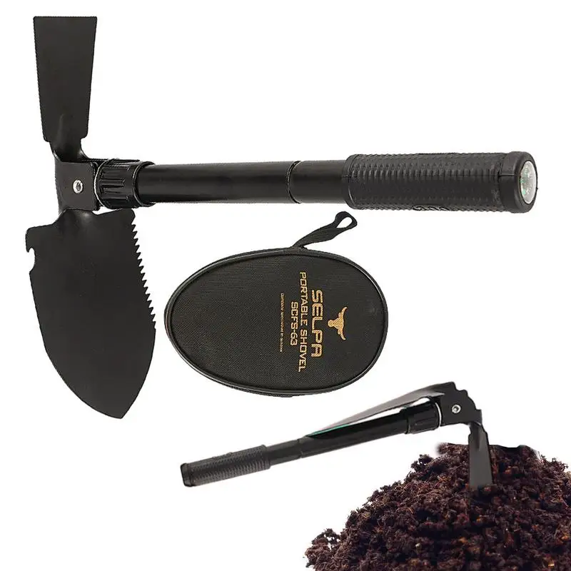 Sobrevivência Dobrável com Bolsa de Pano Oxford Mini Lightpeso Steel Trenching Tool Jardim e Escalada de Montanha Novo pá de