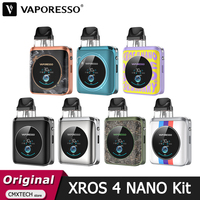 Original Vaporesso XROS 4 Nano Kit 30W Vape with 1350mAh Battery 3ML XROS Pod Cartridge 0.4/0.8ohm Electronic Cigarette Vaping