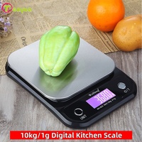 10kg / 1g Digital Food Kitchen Scale LCD Display Multi-function Stainless Steel Weighing Food Scale Cooking Tool Balance