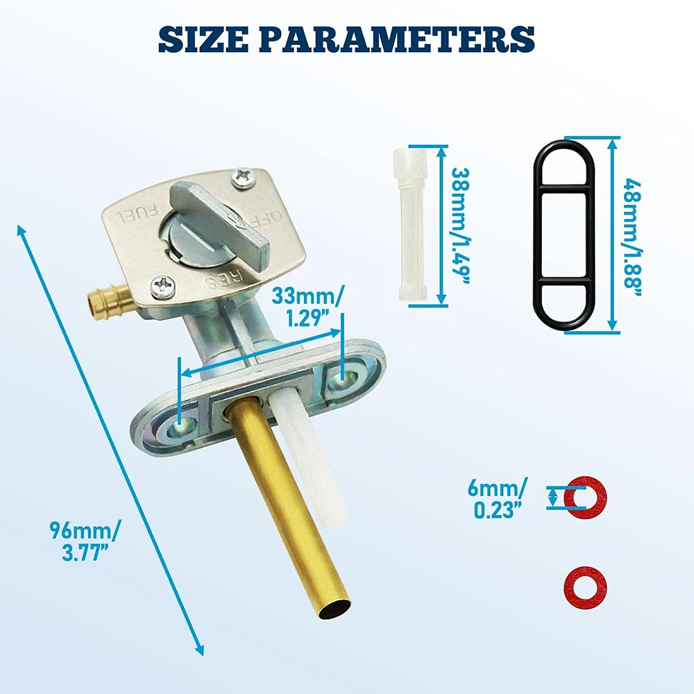 Fuel Petcock Switch For Yamaha YFS200 YFM250 YFM350 YFM400 YFM600 YFM660 YFZ350 YFZ450 Suzuki DRZ400 FZR600 LT80 LTZ250 LTZ400