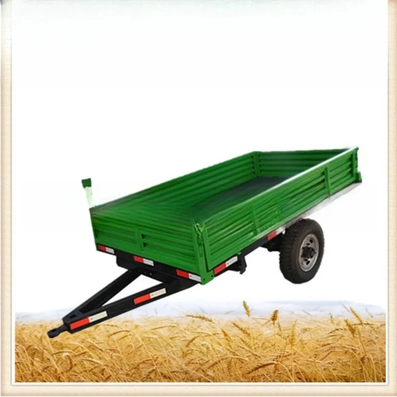 1 ton agricultural trailer, professional, agricultural walking tractor matching trailer, bucket