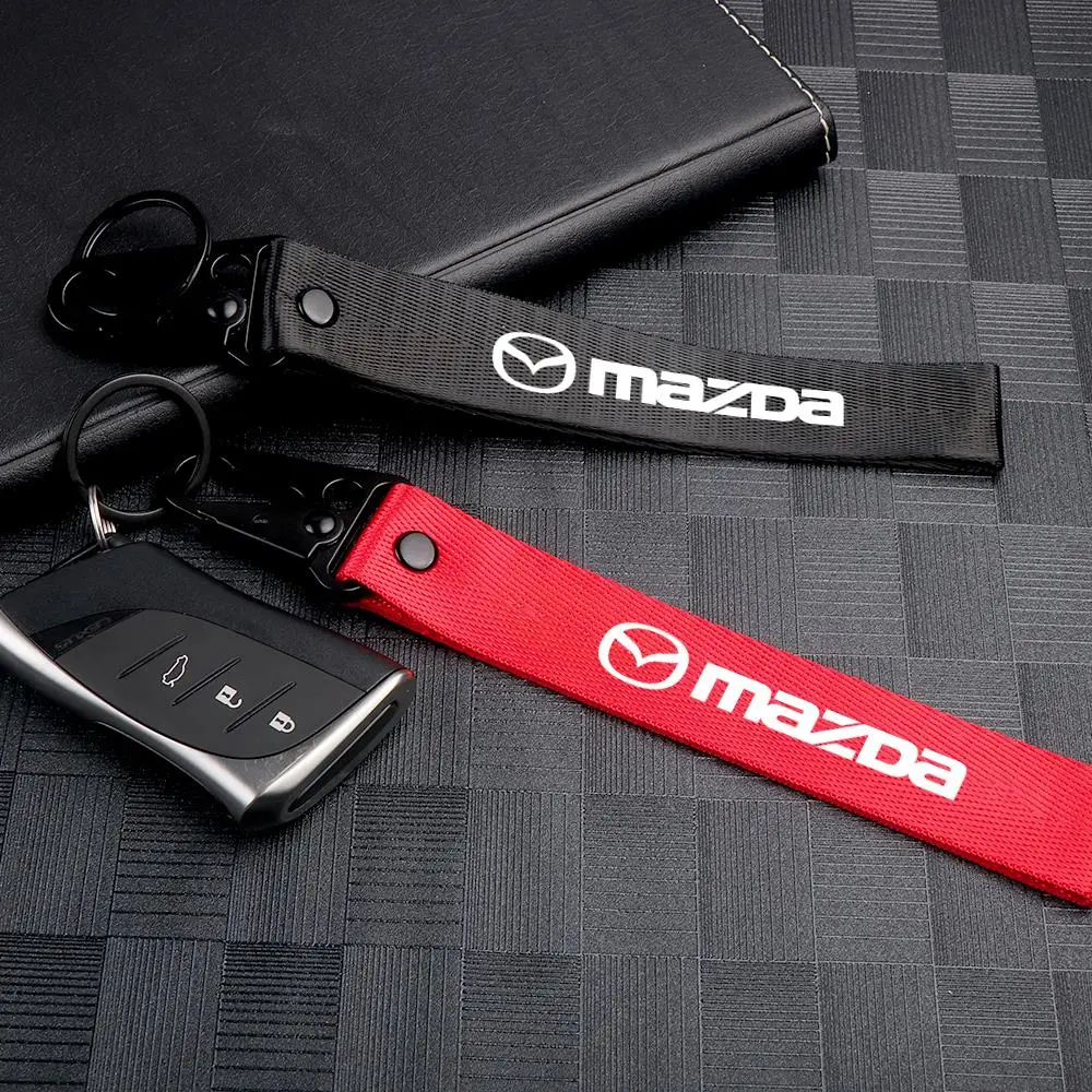 1 pz Car Styling Nylon Portachiavi Portachiavi Portachiavi Per Mazda Speed MS 2 3 6 5 gg gj gh cx5 cx30 cx3 cx7 mx5 Axela MX3 M5