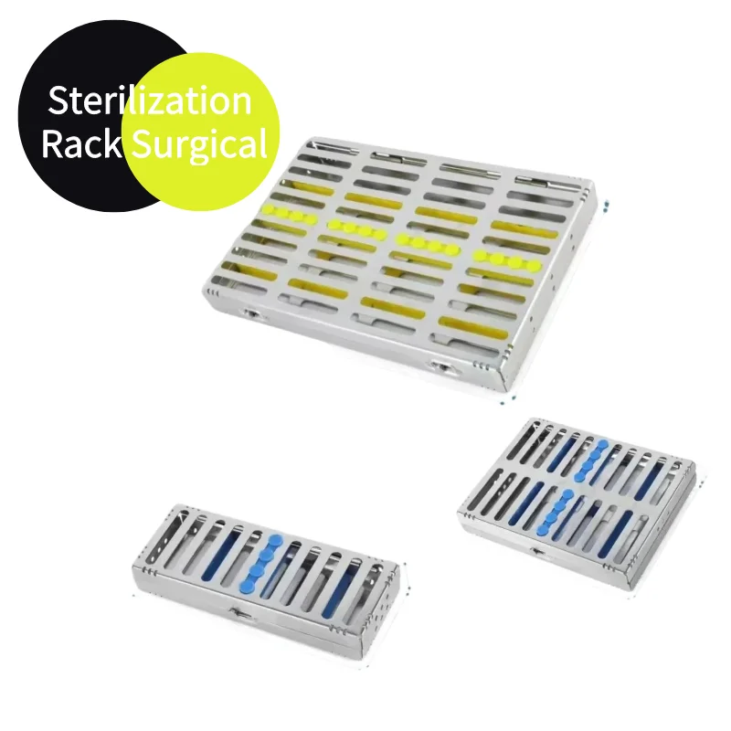

Dental Sterilization Rack Surgical Autoclavable Sterilization Box Dental Cassette File Burs Disinfection Tray Lab Tools