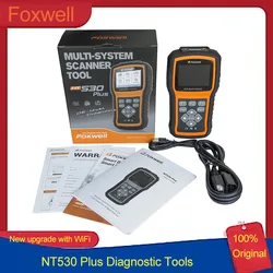 FOXWELL NT530 Plus with WIFI Pofessional Car OBD2 Scanner with 35+ Reset Function Airbag, ABS, Oil, EPB Reset Diagnostic Tools