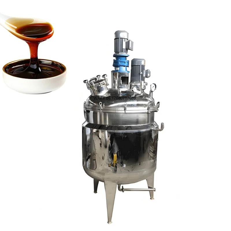 High Shear Homogenizer Mixer Cream Mayonnaise Chocolate Sauce Vacuum Emulsifying Mixer