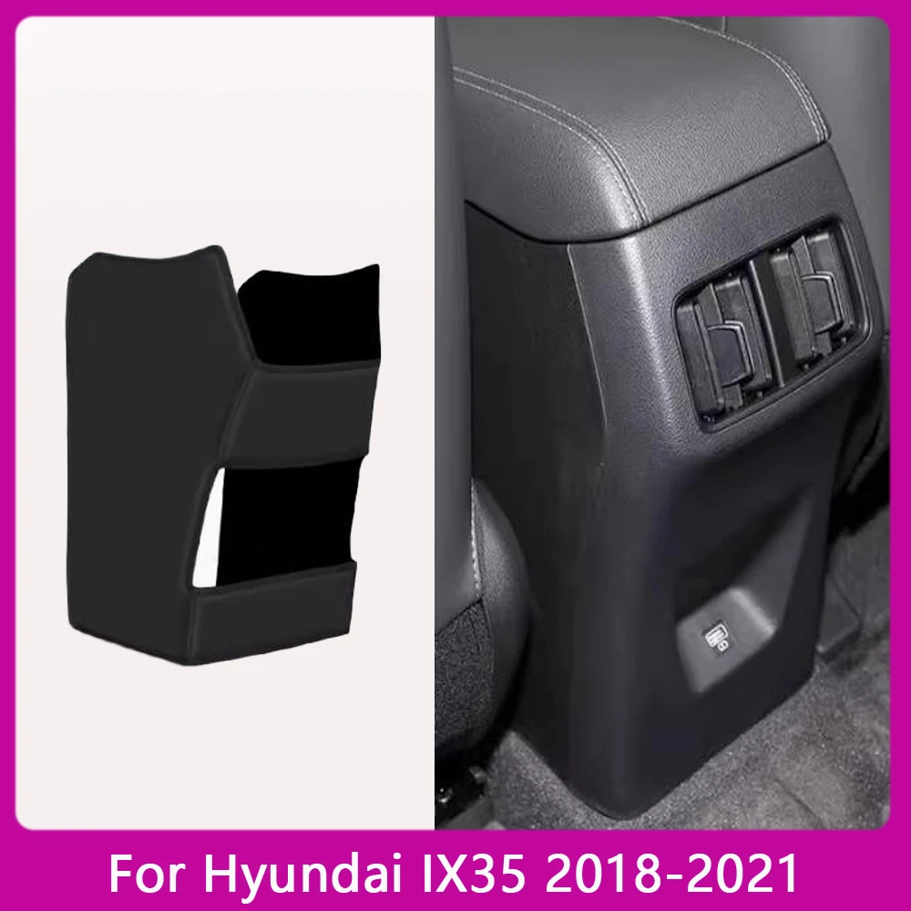 For Hyundai IX35 2018 2019 2020 2021Car Armrest Mat Anti Kick Pad Microfiber Leather Protection Cover Accessories