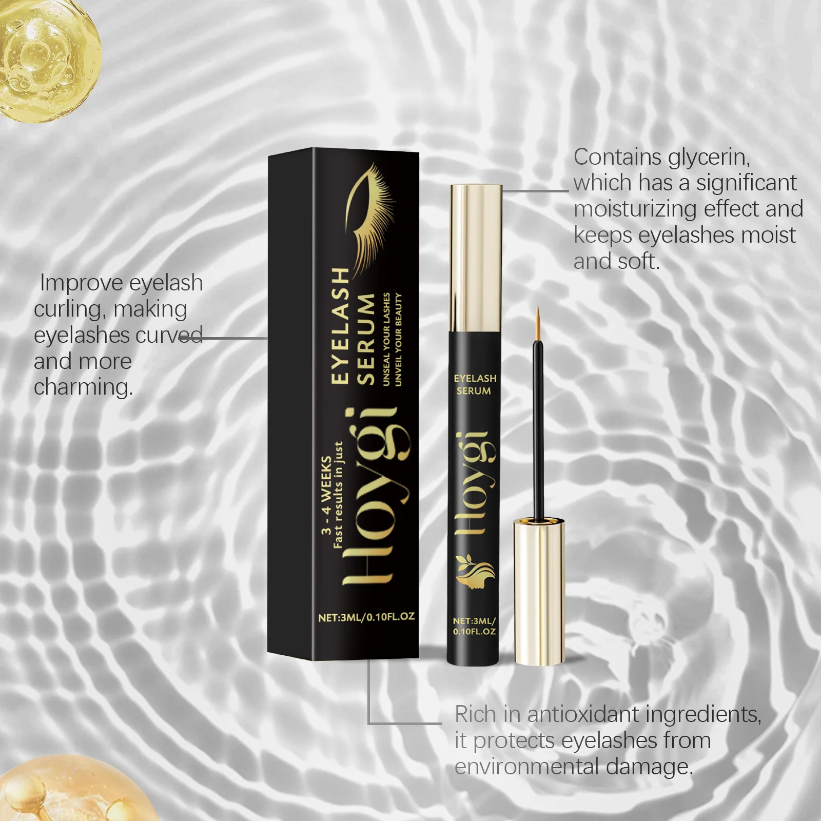 速いまつげ成長血清 より厚いまつげを強化する血清 より長く、より豊かな自然なボリュームをもたらす血清 細いカールまつげ アイケア