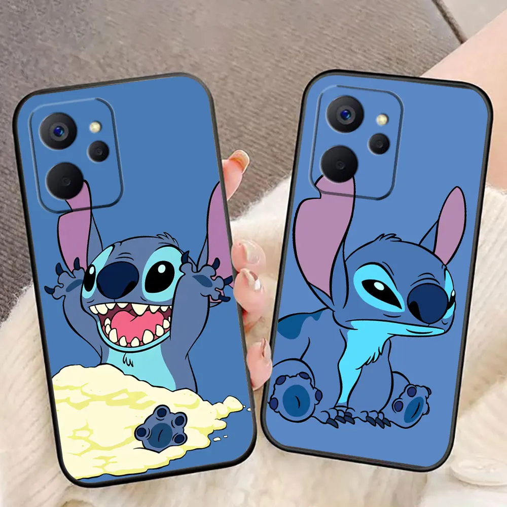 

Cartoon Disney Cute Lilo Stitch Cover Phone Case For OPPO Realme 13 12 11 10 9 9i 8 8i 7 7i 6 5 5i 3 Pro Plus Case Funda Coque