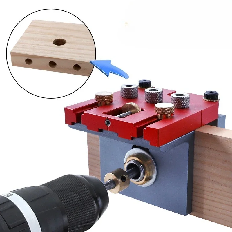 2 In 1 Opening Plate 3 In 1 Accessory For Woodwork Woodworking Splicing Tool Aluminum Alloy Punch Positioner And Log Tenon Jig