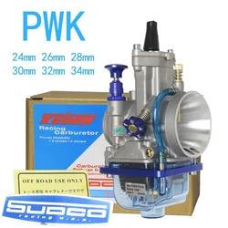 Universal Motorcycle RACING Carb Carburetor PWK 24mm 26mm 28mm 30mm 32mm 34mm transparent blue bottom cover