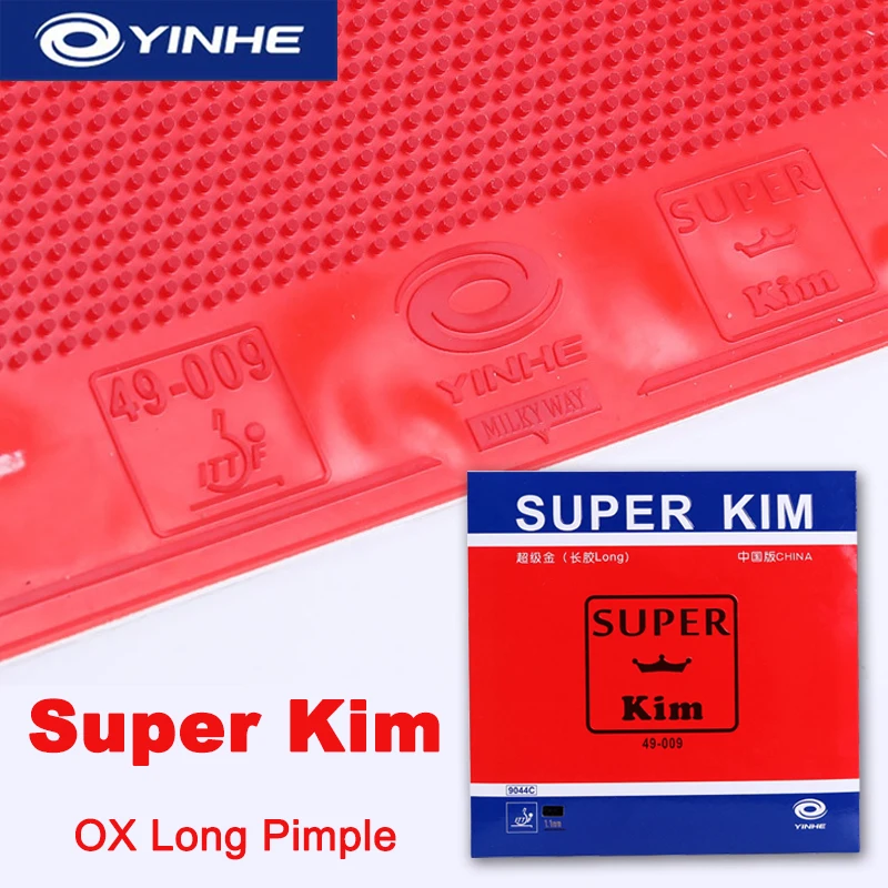 

YINHE Super Kim OX Long Pimple Table Tennis Rubber Pimples Out With 1.1mm Sponge Off-table Chop Ping Pong Rubber ITTF Approved