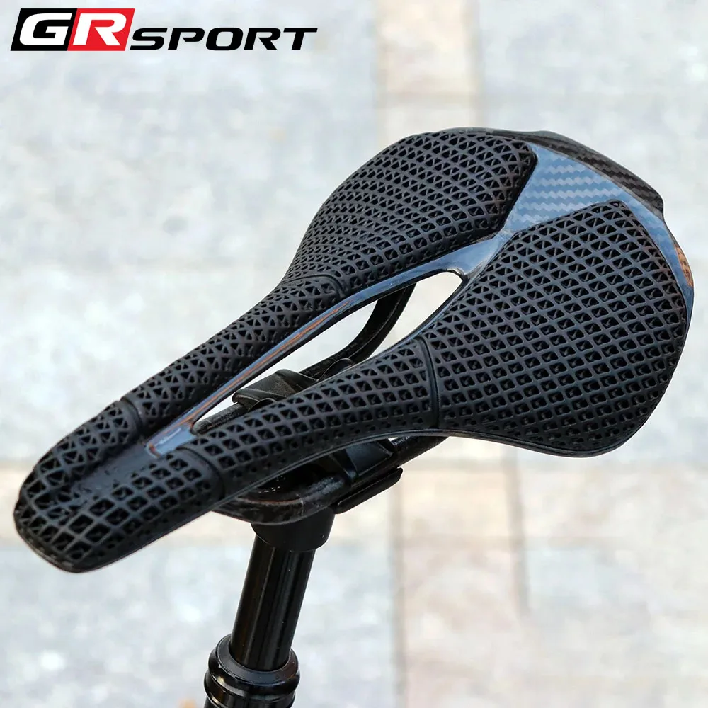

Full Carbon 3D Printed Saddle Ultralight Hollow Comfortable Breathable MTB Road Racing Bike Cycling Seat Bicycle Accessory