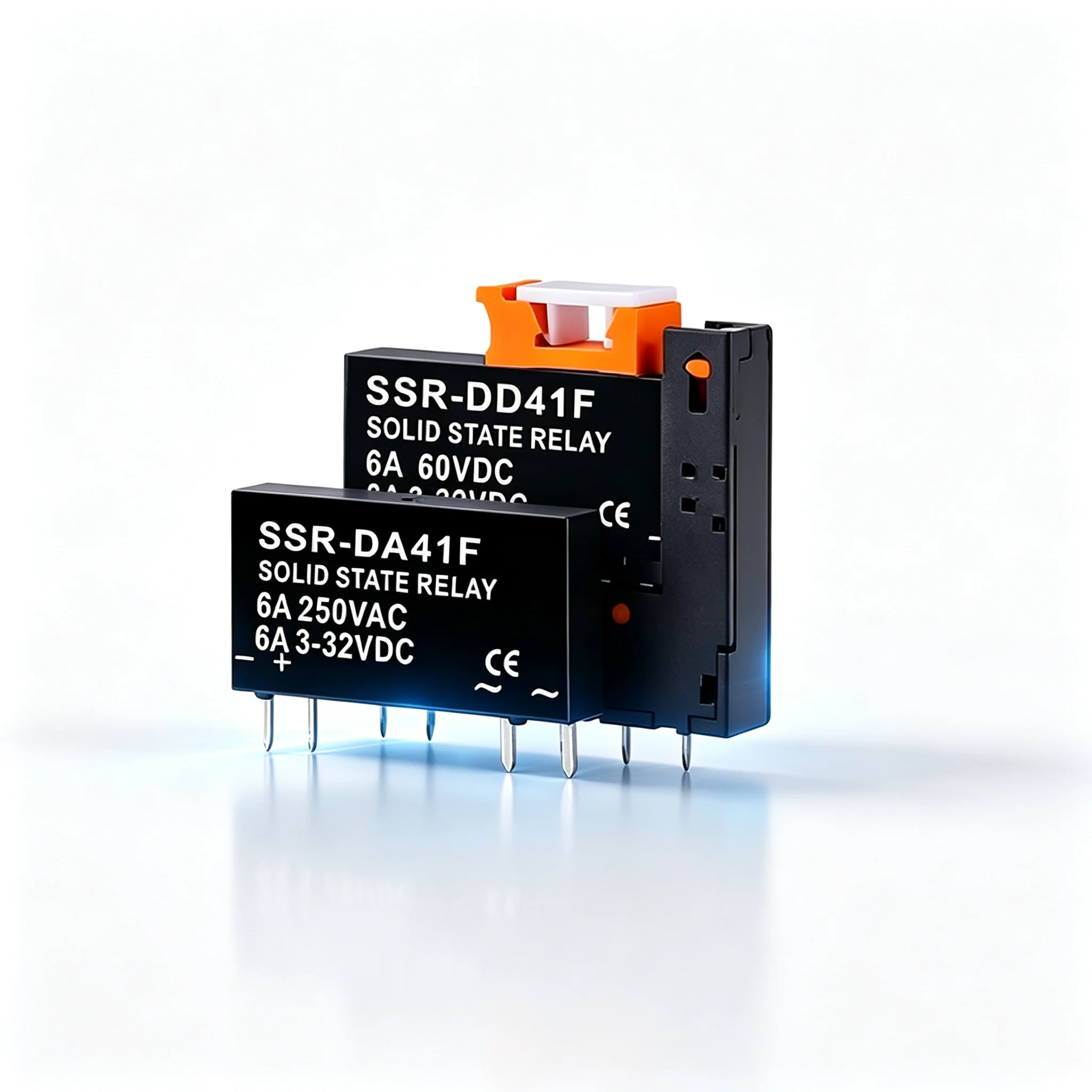 Slim Relay SSR-41FDA SSR-41FDD Solid State Relay 6a Din Rail Relay DC Control AC DC Control DC