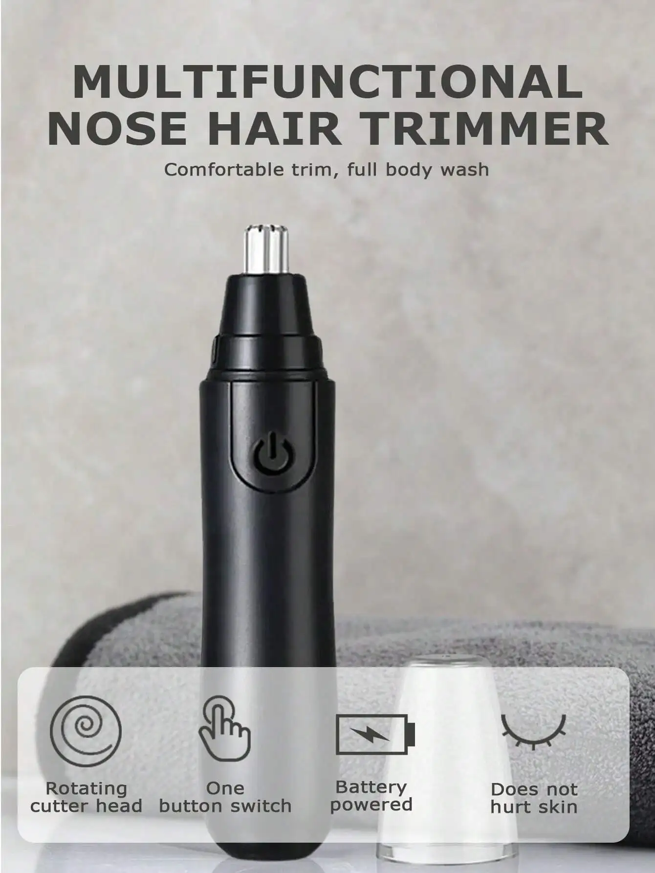 1pc  Nose Hair Trimmer, Nose Hair Clippers, Nose Hair Removal Tool