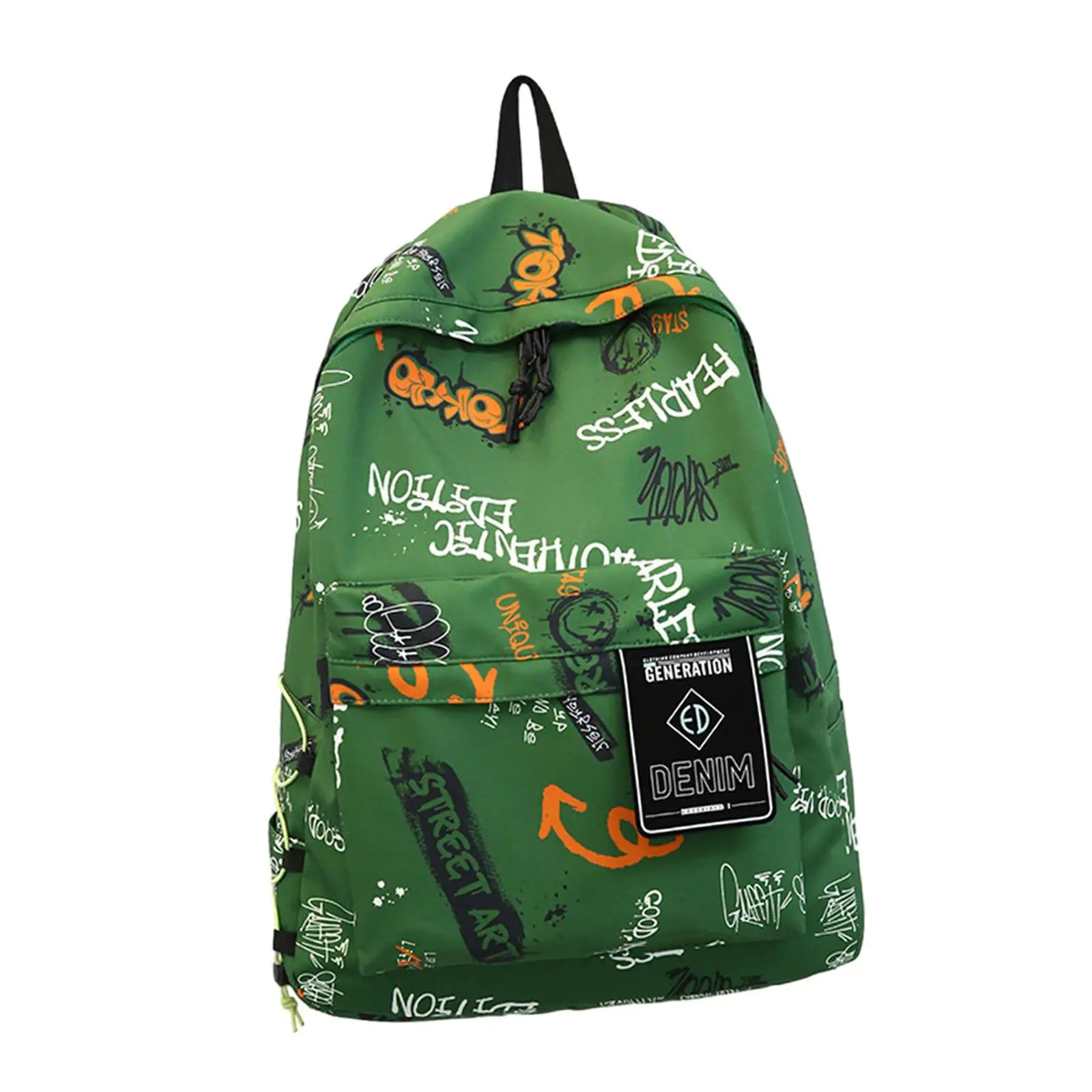 Graffiti-Rucksack, Weekender-Rucksack, Tagesrucksack, Rucksack vorne, für Damen