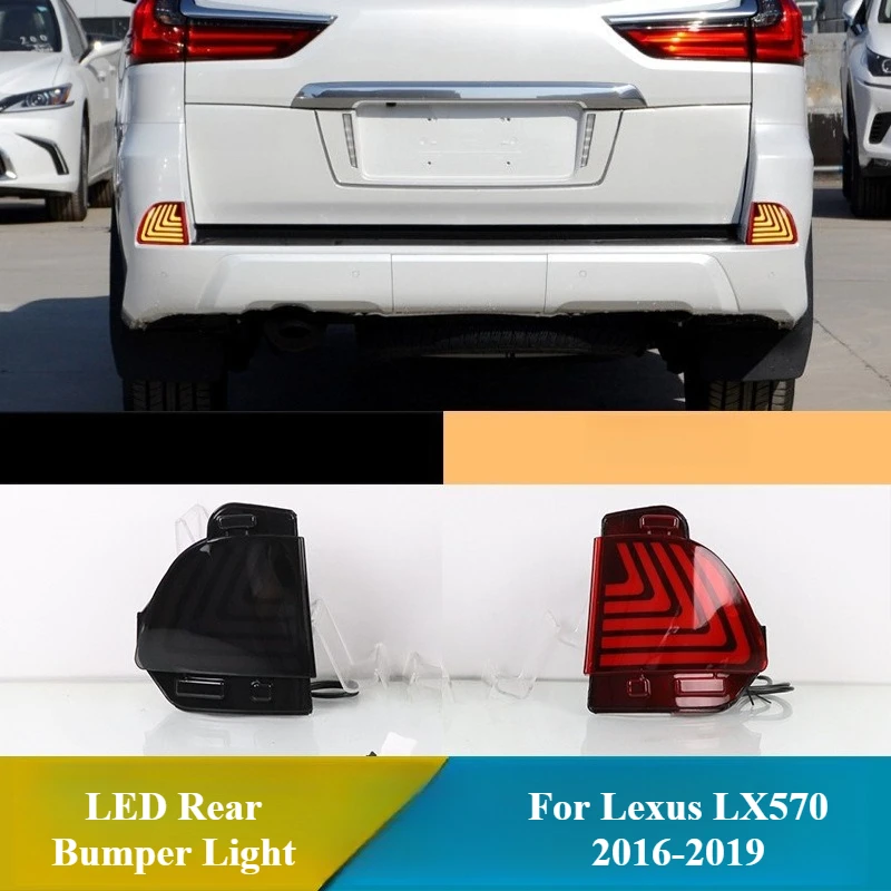 

For Lexus LX570 2016-2019 Car LED Rear Bumper Light Rear Fog Lamp DRL Brake Lights Dynamic Turn Signal 12V Daylights Play & Plug