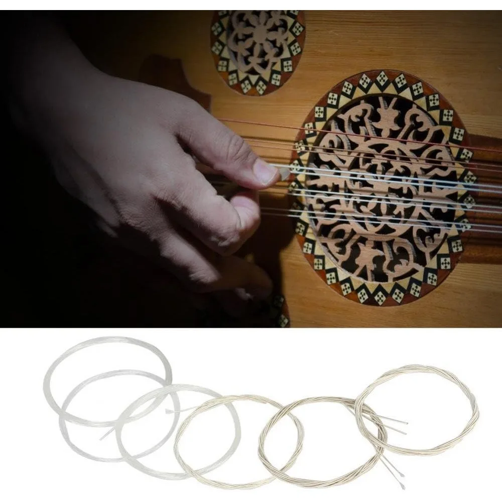 Rainbow Color Ball End Acoustic Guitar Strings, Bronze Wound Guitar String Set, Moderate Tension