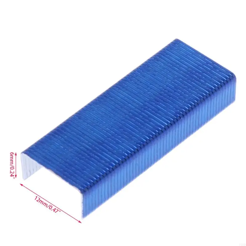 800Pcs/Box 12mm Creative Colorful Metal Staples No.12 24/6 Binding Stapler Office Binding Supplies School Stationary