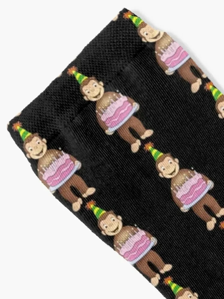 Curious George birthday Socks Children's new in's colored floor Socks Women's Men's