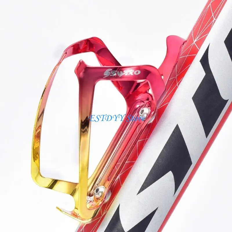 Gaiola água colorida para bicicleta, suporte para garrafa água, gaiolas