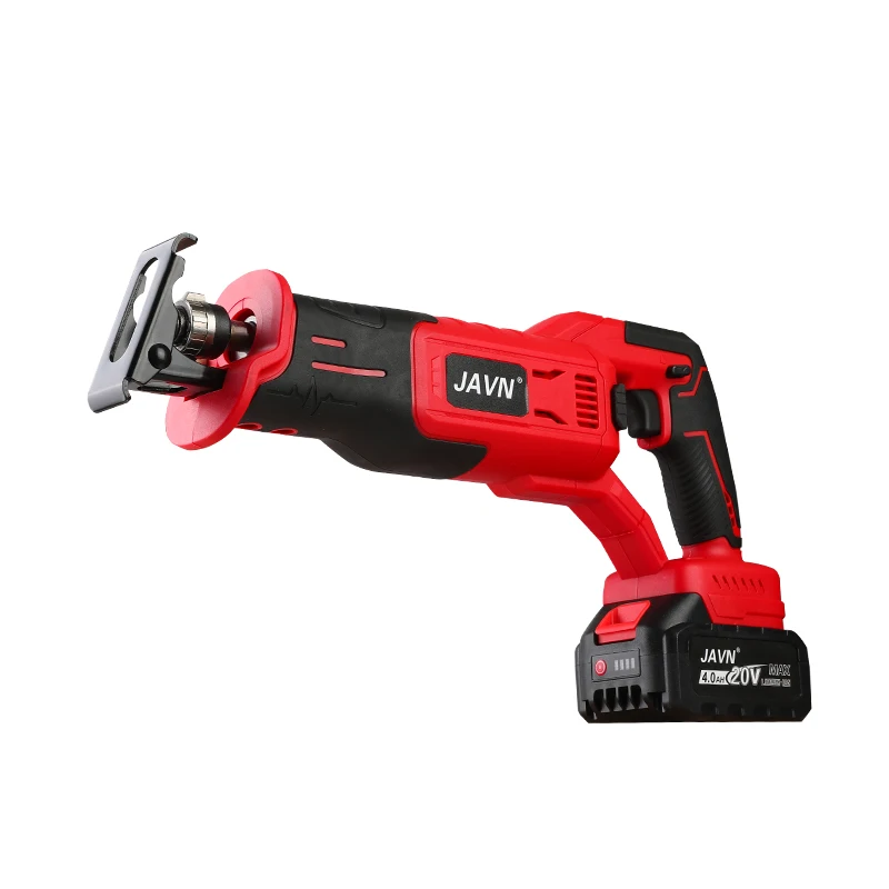 

JAVN 20V 4Ah Battery-Powered Brushless Cordless Reciprocating Saw Saber Saw DIY Variable Speed Metal Wood Cutter Tool