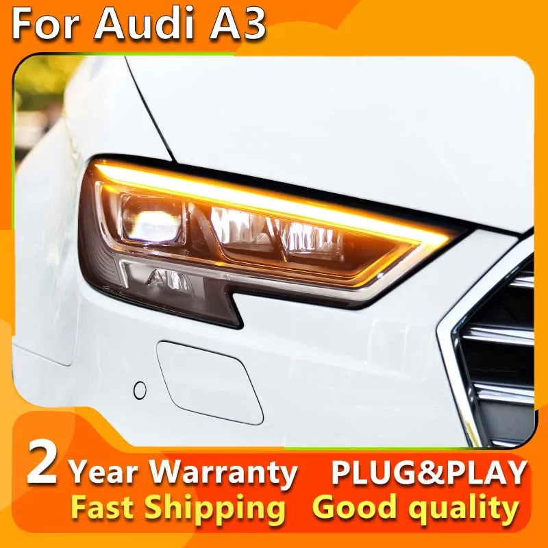 

2PCS auto LED head light For AUDI A3 2013-2020 headlights For AUDI A3 full LED headlight assembly