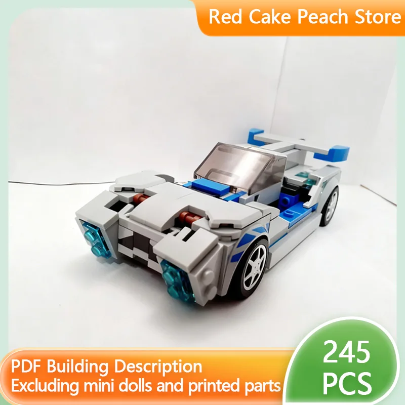 

Speed Racing Car Model MOC Building Bricks Modify Sports Car Modular Technology Children Holiday Gifts Assemble Toys Suit