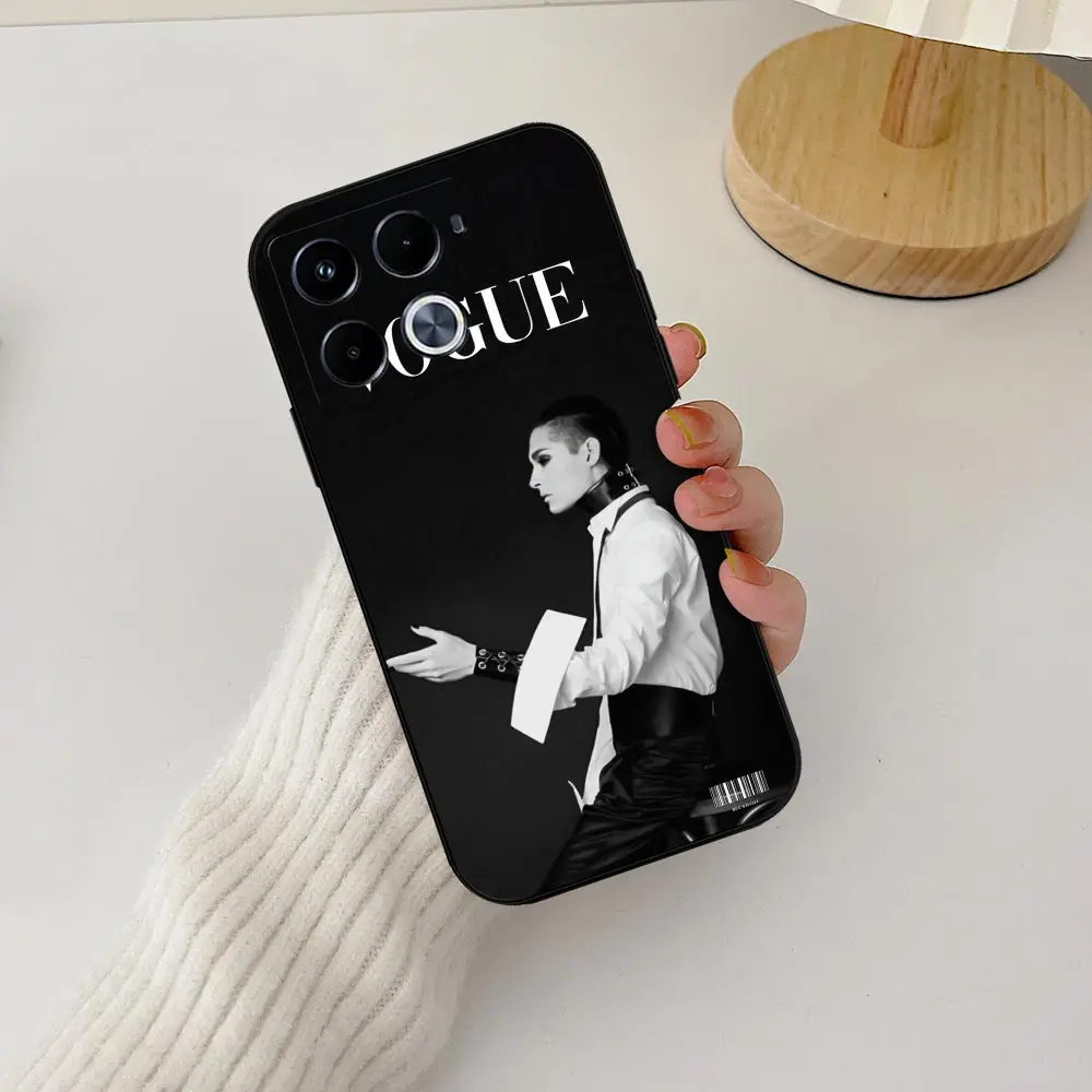 Singer Tokio Hotel Tom Bill Kaulitz Case For Infinix Note 40 30 Pro Vip 12 12G96 11 10 Tecno Camon Zero 30 20 Pro 5G Black Cover