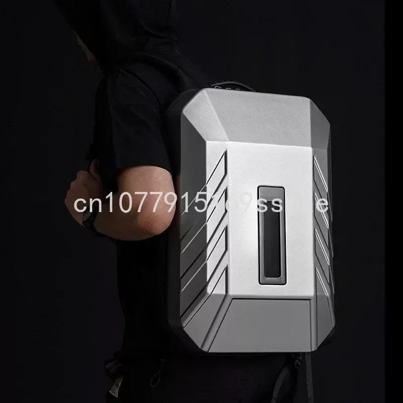 Business Backpack Men's PC Hard Case Computer Bag Smart Trendy Cool Led Men's Backpack Backpack