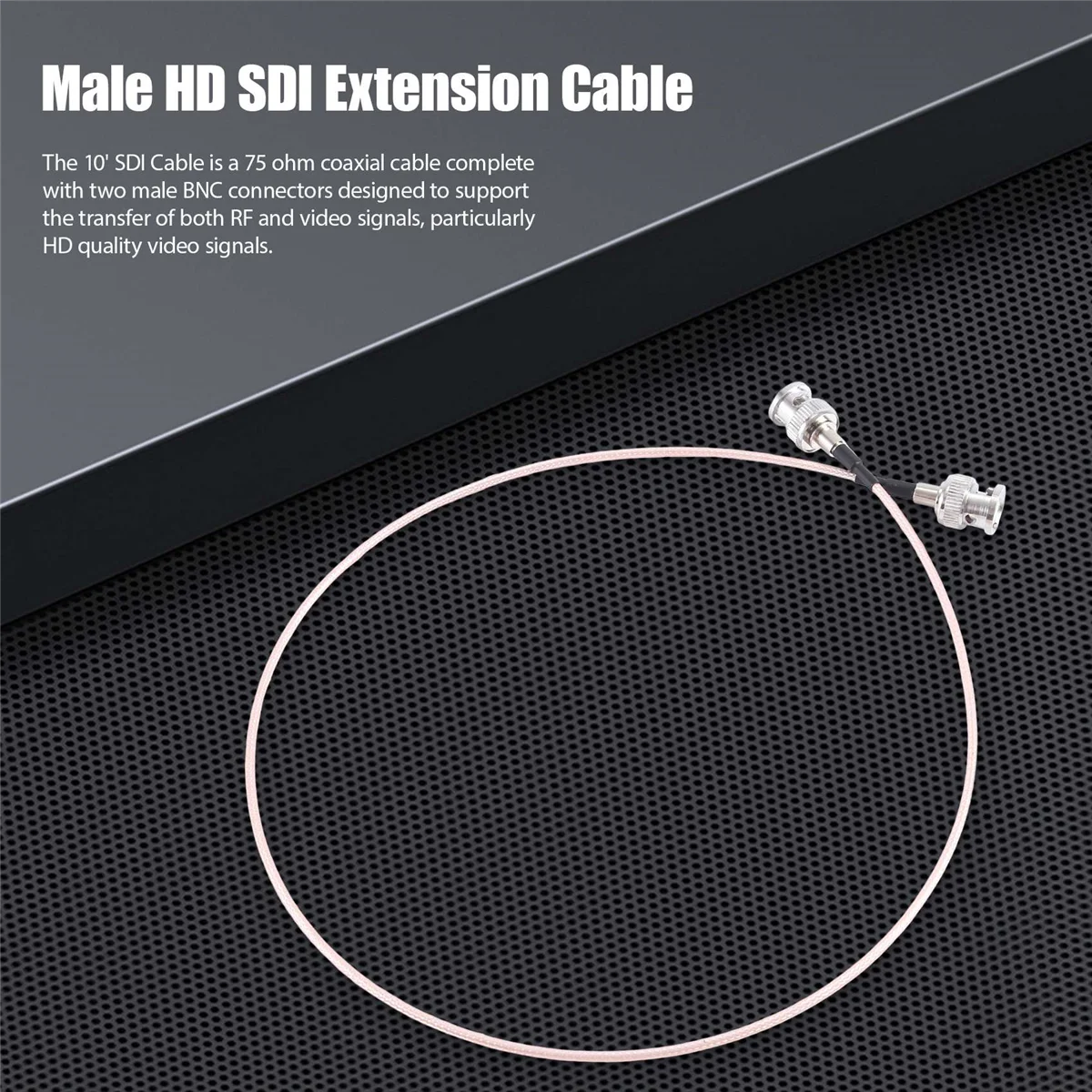 Câble d'extension mâle HD SDI 60cm pour caméras BMPC Hyperdeck Câbles de longueur personnalisés-HD-SDI vidéo LanParte HD SDI