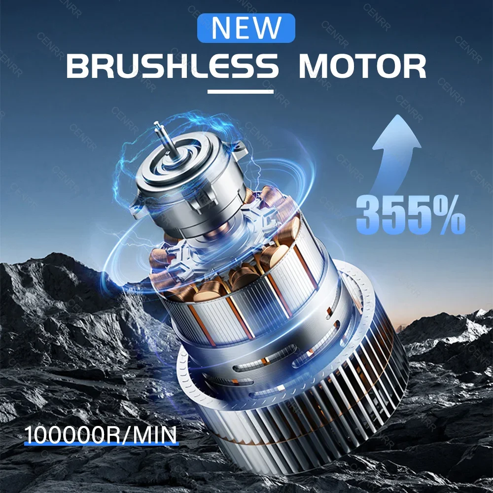 Mini Car Vacuum Cleaner 998000PA Cordless Powerful for Home Handheld Blower Car Cleaner Portable Car Vacuum Cleaner for Car